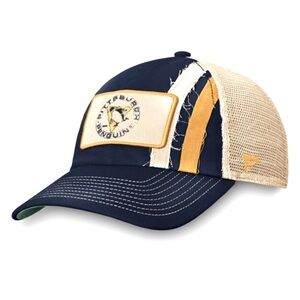 Pittsburgh Penguins True Classic Adjustable Snapback Hat - Navy/Cream